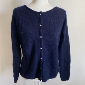 Sezane Navy Blue Cardigan